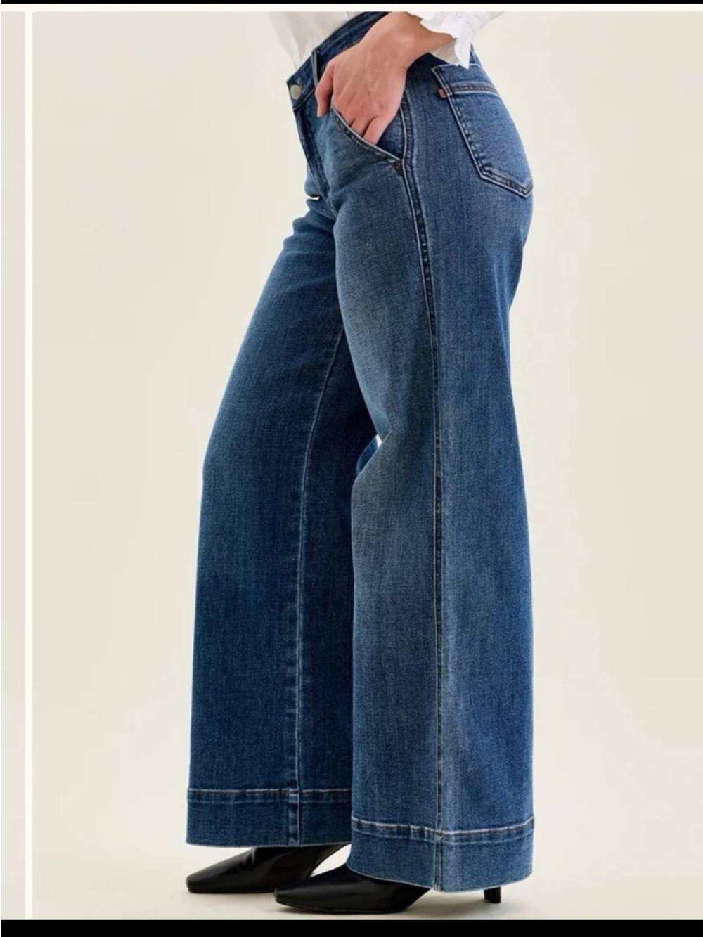 Judy Blue Lux Retro Wide Trouser Jeans size 9/29 - Picture 8 of 12